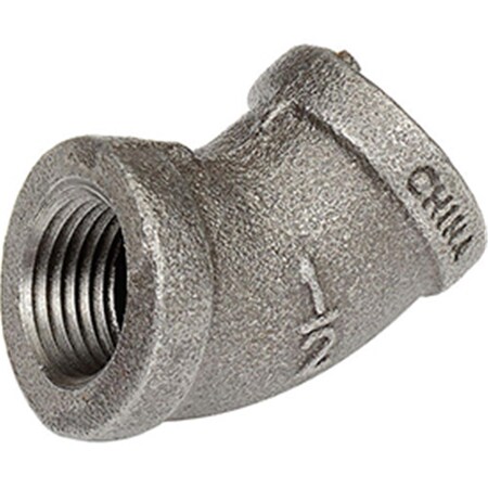 Anvil 0.5 in. Black Malleable 45 deg Elbow - 150 PSI B1754478