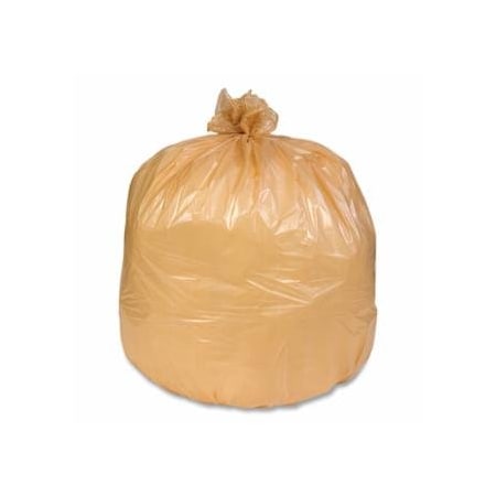 Pitt Plastics Heavy Buff Star Can Liners, 32 in W, 24 in H, Beige, 20PK 879-P3310XB