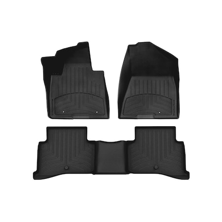 Weathertech Black, Front and Rear FloorLiner HP 4415721IM-448162IM