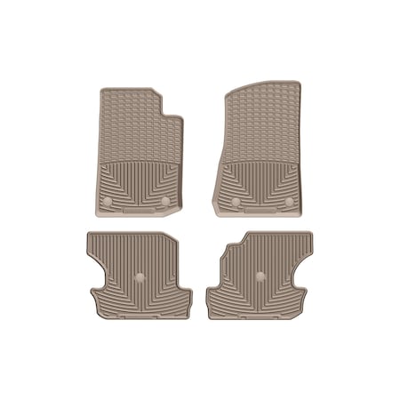 Weathertech Tan, Front and Rear All Weather Floor Mats W475TN-W491TN