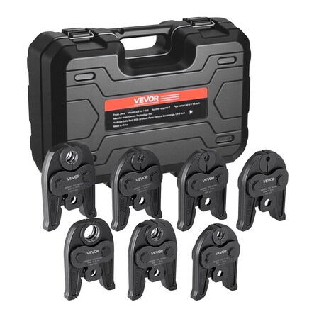 Vevor Press Jaws 7PCS Pressing Jaws 1/4 in to 1-1/8 in for 32KN Standard Press Tools, 7PK R1/4-1-1/8 in
