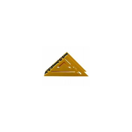 Lay Out Line Double Sided Rafter Square 7" L X 1" H Polystyrene Yellow 1002