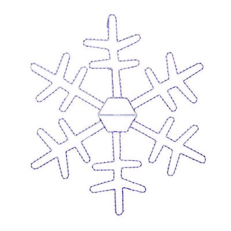 Celebrations LED Blue Snowflake 18 in. Hanging Decor 18SFKDBLA