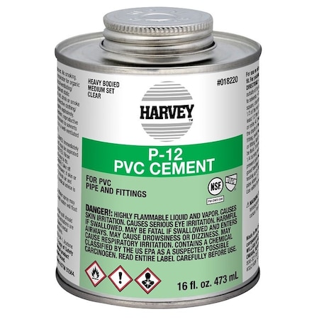 Wm H Harvey Co PVC CEMENT HEAVY DUTY 16OZ 018220-12