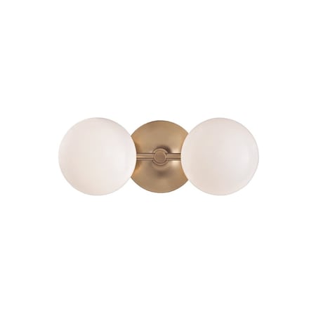 Hudson Valley Lighting Fleming 2 Light Bath And Vanity 13 In. Aged Brass 4742-AGB