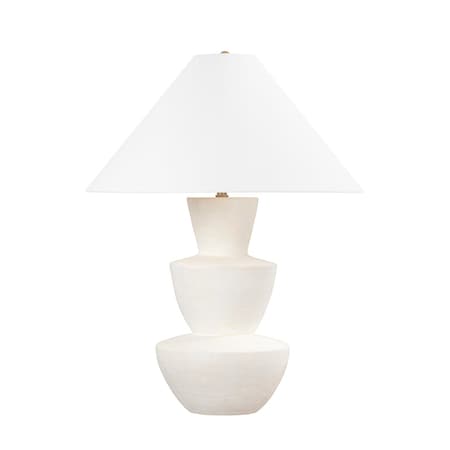 Troy Lighting Kamas 1 Light Table Lamp 20 In. Patina Brass PTL4930-PBR/CIX