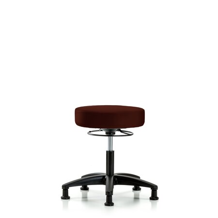 Blue Ridge Ergonomics Desk Stool, Vinyl, Glides, Burg BR-VDHSO-RG-RG-8569