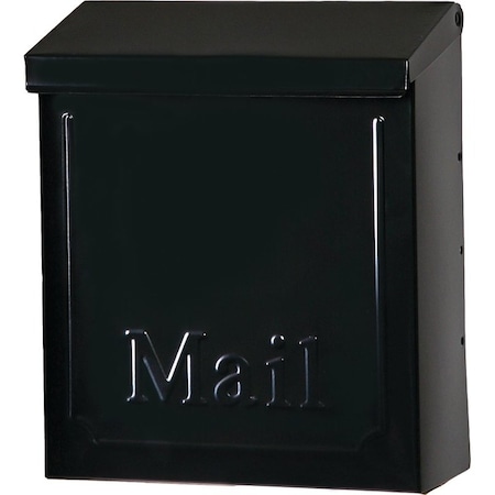 Gibraltar Mailboxes Townhouse THVKB001 Mailbox, 260 cu-in, Steel, Powder-Coated, Black, 8.6 in W THVKB0AM