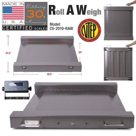 Prime Systems Prime Scale NTEP Certified Industrial Portable Drum scales for Barrel Weighing CS2010-RAW