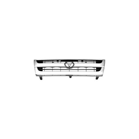 Geared2Golf 2WD Except Prerunner Grille without Color Keyed for 1997-2000 Toyota Tacoma - Black & Silver GE1828658