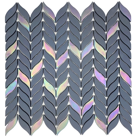 Apollo Tile Anchor Gray 11.6 in x 12.1 in Recycled Glass Matte Floor and Wall Mosaic Tile 9.75 sqft/case, 10PK APLVRE8816A