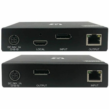 Eaton Tripp Lite Series DisplayPort over Cat6 Extender Kit, KVM Support, USB, 4K, DP1.2a, PoC, HDCP B127A-1A1-BDBD
