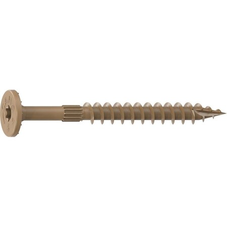 Camo Structural Screw, 1/4 in Thread, 3 in L, Flat Head, Star Drive, Sharp Point, PROTECH Ultra 4 Coated, 50 0360174