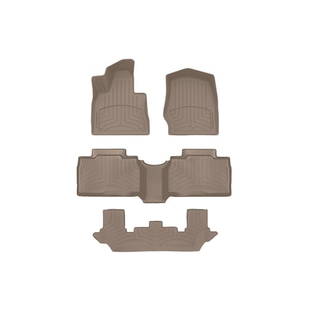 Weathertech Tan, Front and Rear and Rear FloorLiner HP 4517161-451575-2-4IM