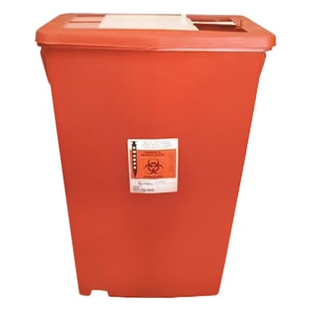 Covidien Sharps Container, Plastic, 18 gal, Red, PK5 S18G019991