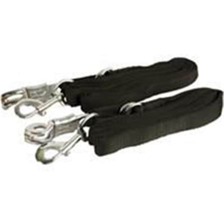 Gatsby Leather Co -Adjustable Bylon Crossties With Panic Snap- Black 5-9 Foot 284219