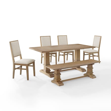 Crosley Joanna 6-Piece Dining Table Set For 7 KF20021RB