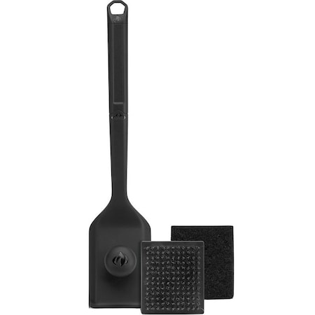 Napoleon Pro Series Premium Dual Head Grill Brush, Stainless Steel Bristle, Slip-Resistant Grip Handle GABR004