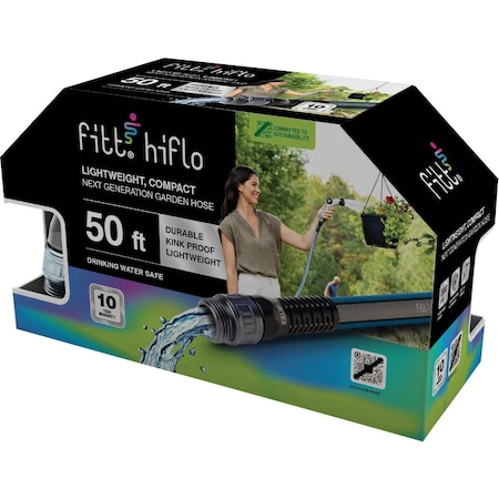 Best Garden Hiflo 50 Ft. Lightweight & Compact Garden Hose DIBFFH51250