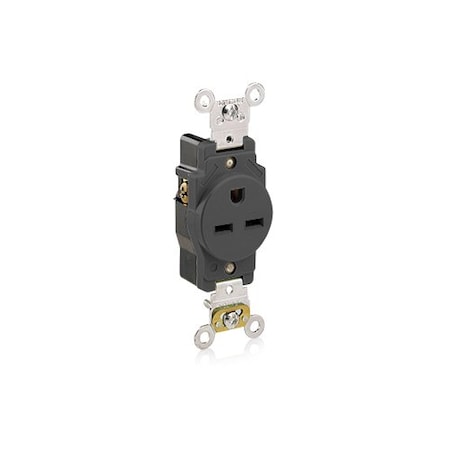 Leviton PlugsandReceptacles, 15A, 250VAC, Blk, Nylon 5661-E