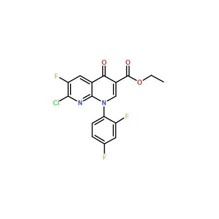 Ak Scientific Ethyl 1-(2, 4-difluorophenyl)-7-Cl-6-F-4-O-hydropyridino[2, 3-B]pyridine-3-carboxylate (100g), CAS 10 S024-100g