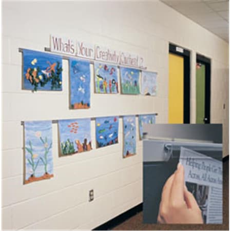 Ghent Mfg Ghent 72 in. Length - Hold-Up Display Rail, 2PK GH132369