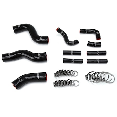 Hps Performance High Temp Reinforced Silicone Radiator and Heater Coolant Hose Kit, Black,  57-1441-BLK