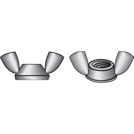 Hillman 3/8 in. Zinc-Plated Steel SAE Wing Nut, 100PK 180255