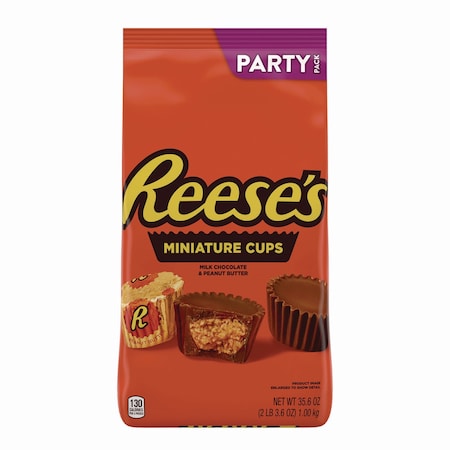 Reeses Peanut Butter Cups Miniatures, Party Pack, 35.6 oz Bag 246-00412