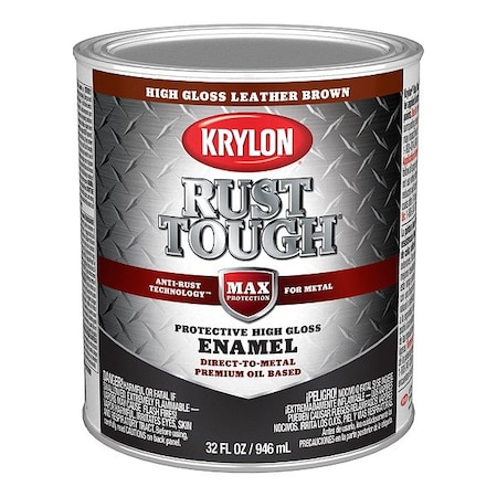 Krylon Alkyd Coating, Paint, Leather Brown K09766008