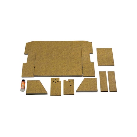 K&M Mfg Lower Cab Kit for International Harvester 86 Series Tractors Original Western Brown Vinyl 4216