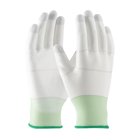 Cleanteam Seamless Knit Nylon Clean Environment Glove w/Polyurethane Coated Smooth Grip on Palm&Fingers, 12PK 9267