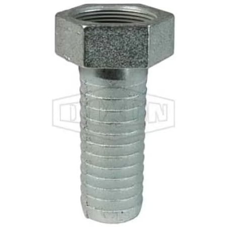 Dixon Long Shank Coupling, 1-1/2 in Nominal, Female NPSM x Hose End Style, 4-27/32 in L, Domestic MLS43