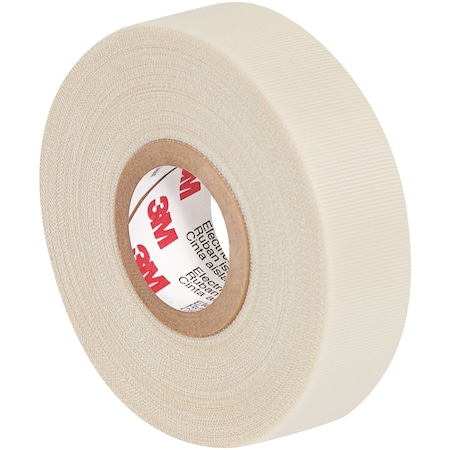 Scotch 3/4in x 66ft White 3M Glass Cloth Electrical Tape 69, 50PK T964069