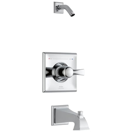 Delta Dryden Monitor 14 Series Tub & Shower Trim - Less Head In Chrome T14451-LHD