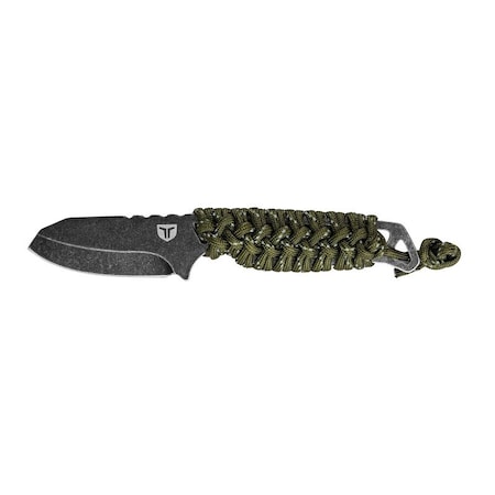 True NEKKID Series Fixed Blade Knife, 2.4 in L Blade, Stainless Steel Blade, Skeletal Handle, Black Handle TRU-FXK-1020