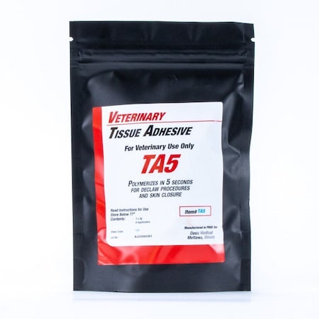 Oasis Tissue Adhesive, 5 Seconds, Vet Use, Bottle, 3gm TA5