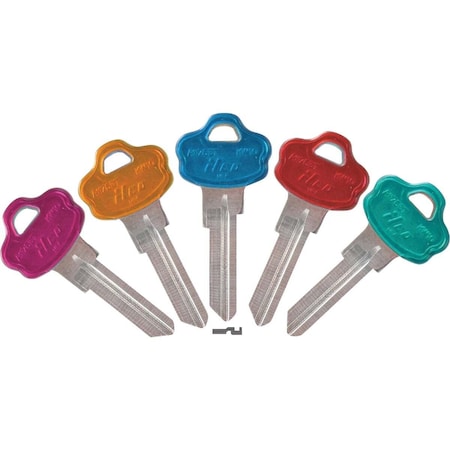 Kaba Ilco Kwikset Assorted Design Decorative House Key, KW10PC / KW10-PC ASST, 5PK AK00004370