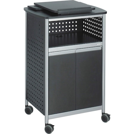Safco Lectern, Steel, Black, 49-3/4x28-3/4x22 8922BL