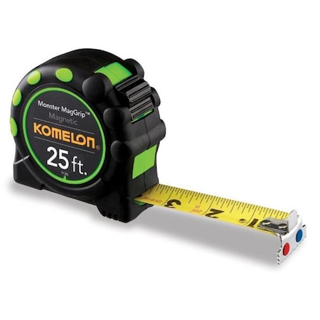 Komelon 1 in. x 25 ft. Monster Maggrip Eng Scale Tape Measure 416-7125IE