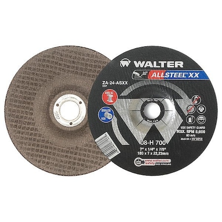 Walter Sanding Discs, 5" L, Orange, 5" dia. 15D054
