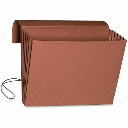 Smead Expanding Wallet, 514 Expansion, Flap and Cord Closure, Red Rope SMD71186