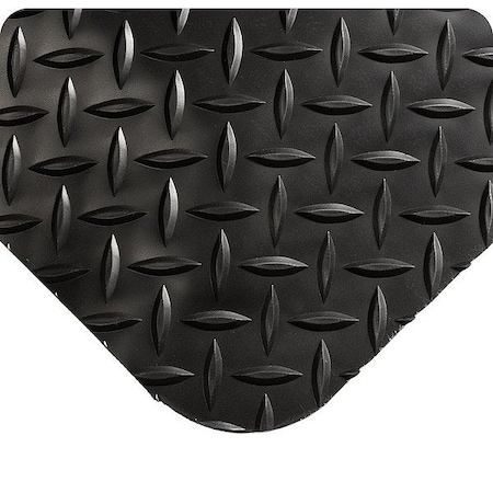 Wearwell Antifatigue Mat, 10 ft L, 4 ft W, Black 415.916x4x10BK
