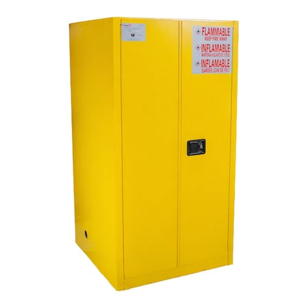 Fireking 60 Gal, Flammable Safety Cabinet, Mechanical-Close, Yellow SC60-MC-Y