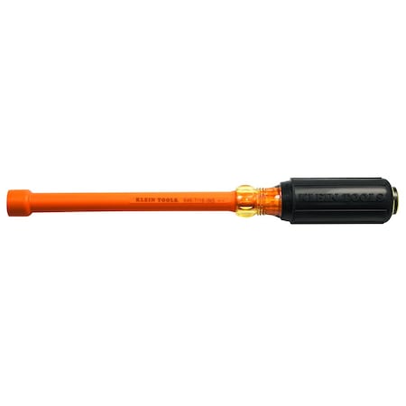 Klein Tools 7/16-Inch Insulated Nut Driver 6-Inch Hollow Shaft 646-7/16-INS