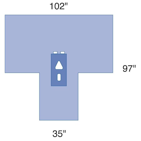 Medline Laparoscopy Drape, Sterile, 8PK DYNJP9101