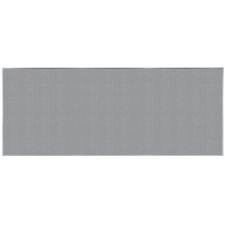 Aarco VIC Cork Bulletin Board w/ a Clear Satin Anodized Aluminum Frame, Potato Skin 48''Hx120''W DW48120182