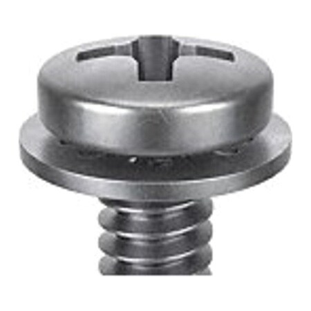 #6-32 x 1 1/4 in Phillips Pan Machine Screw, Passivated 18-8 Stainless Steel, 5 PK