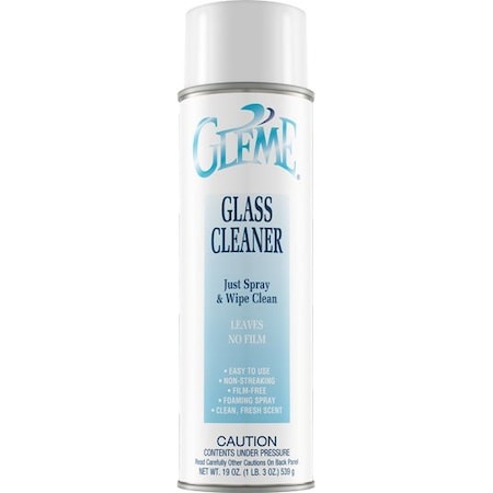 Claire CL050 Gleme Glass Cleaner 19 oz Aerosol, 12PK 1000000074