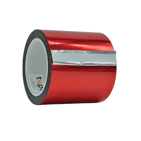 Wod Tape MPFT1 Metalized Polyester Mylar Film Tape Red: 6 in. x 72 yds, 8PK WOD MPFT1-06000-8-72-RED